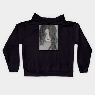 Girl face Kids Hoodie